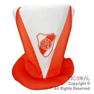 SOMBRERO GALERA FUTBOL RIVER ESCUDO TRIANGULOS x 1